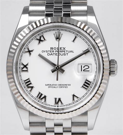 rolex oyster perpetual datejust 126234|Rolex Datejust 36mm white dial.